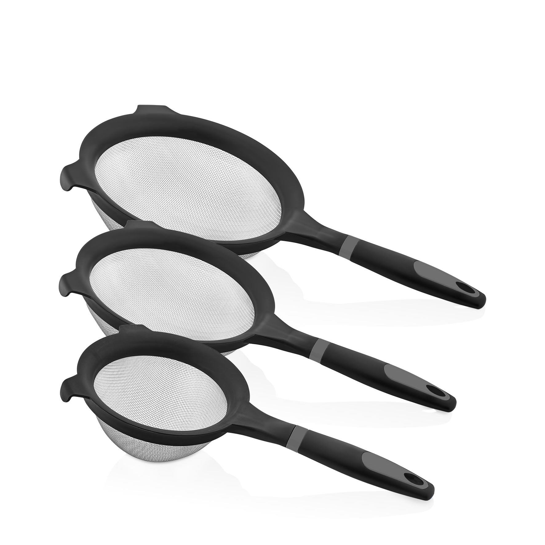 Chef's Edition 3-Piece Wire Strainer Set – Premium Black Design