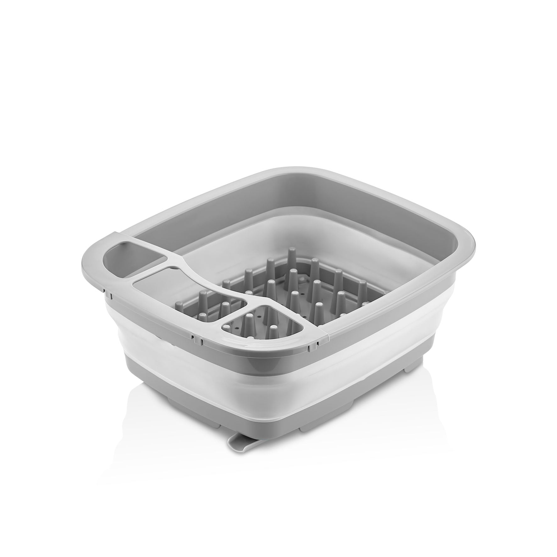 Collapsible Dish Rack 32x32 cm - Gray | Premium Quality Space-Saving Kitchen Organizer