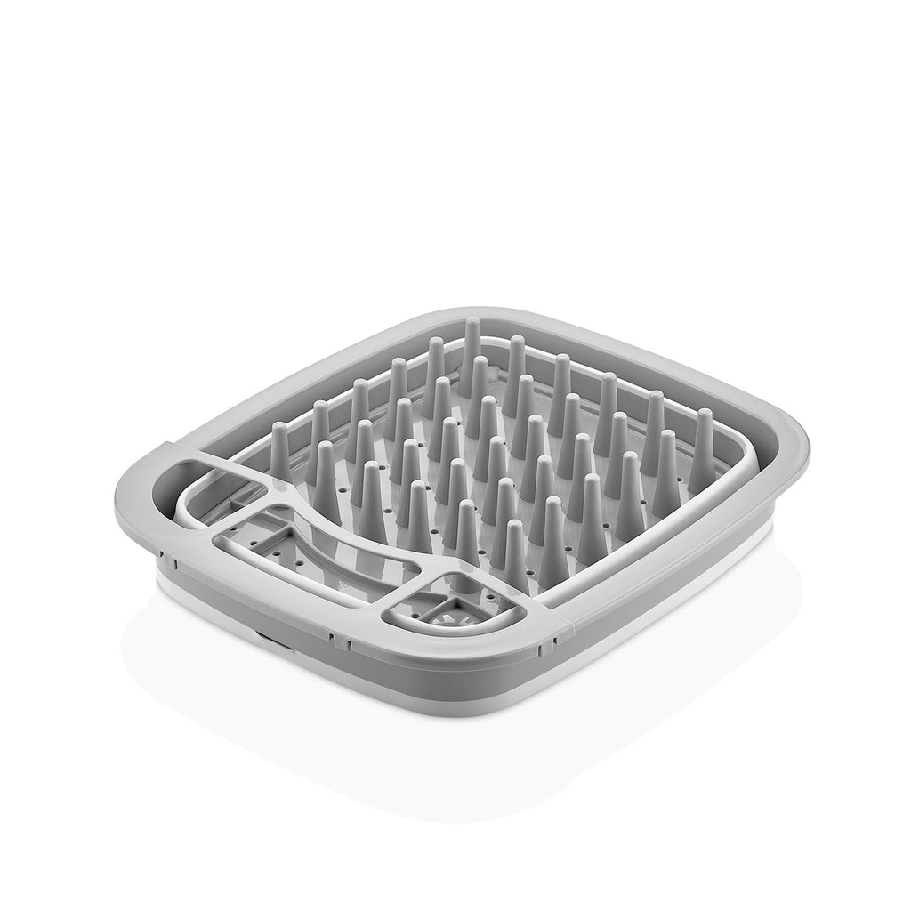 Collapsible Dish Rack 32x32 cm - Gray | Premium Quality Space-Saving Kitchen Organizer