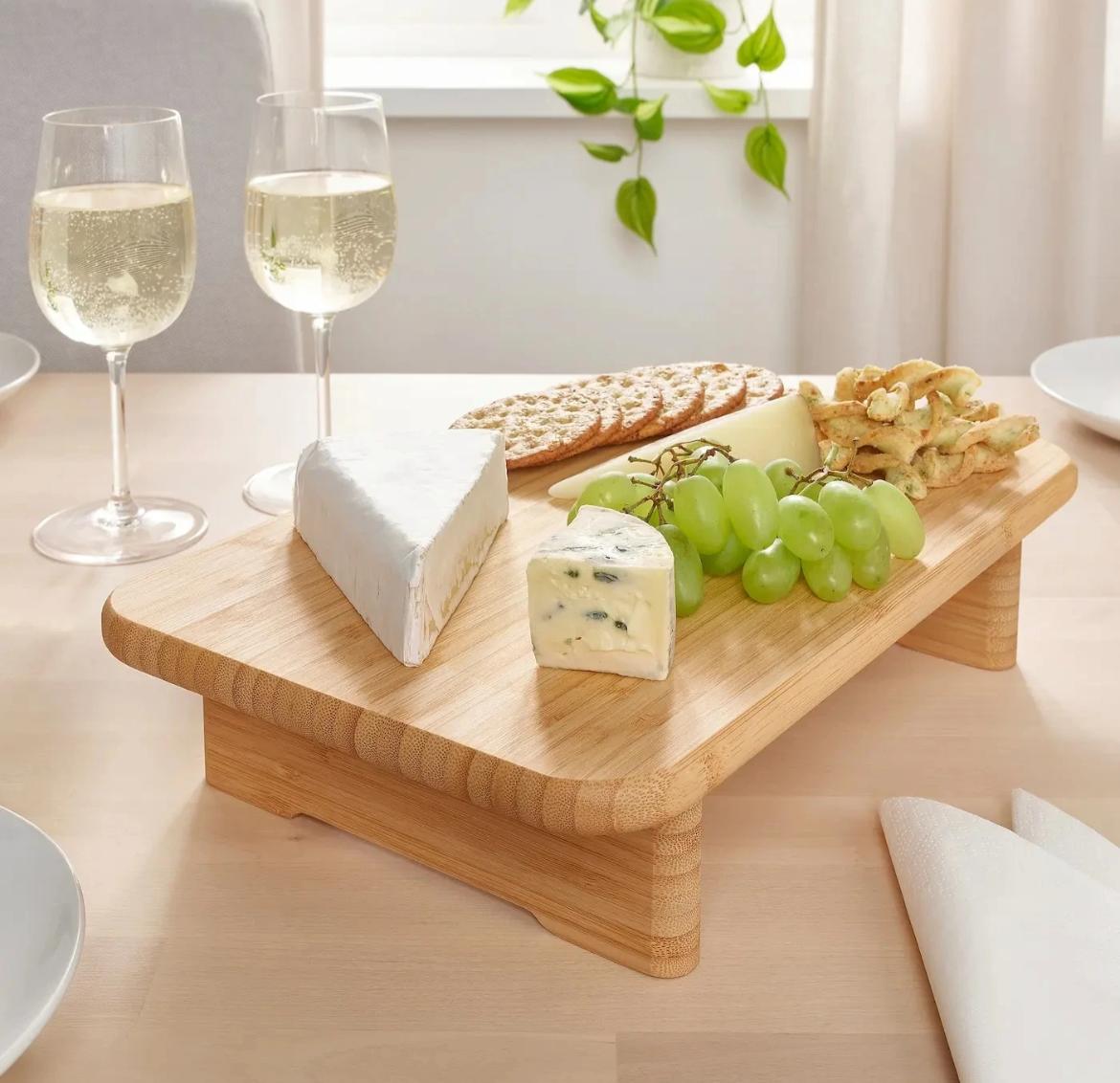 Special Bamboo Big Presentation Tray - Large Natural Serving Platter | The Golden Yacht Home Collection