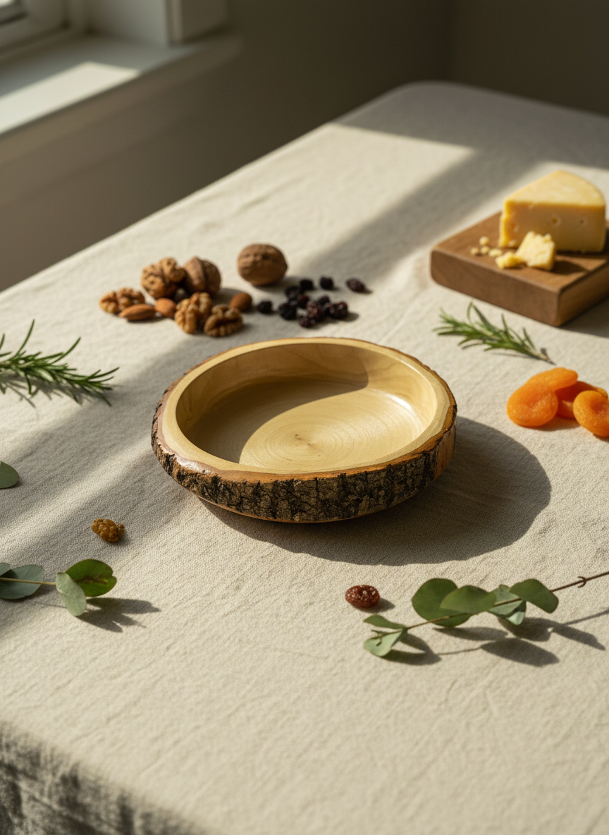 Ham Ağaç Çerezlik Premium Arka Plan